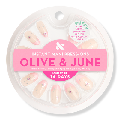 Olive & June Instant Mani Press-On Nails Star Gem French