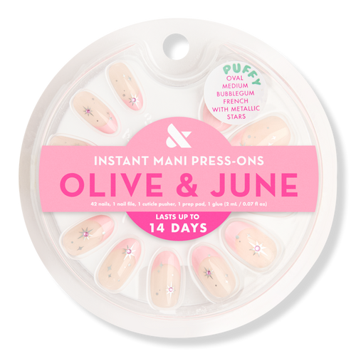 Olive & June - Instant Mani Press-On Nails Star Gem French | Ulta