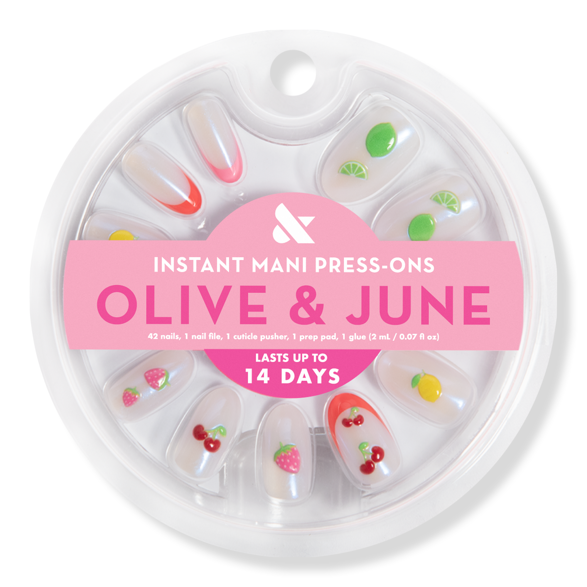 Olive & June Instant Mani Press-On Nails Puffy Fruits #1