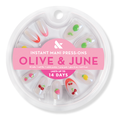 Olive & June Instant Mani Press-On Nails Puffy Fruits