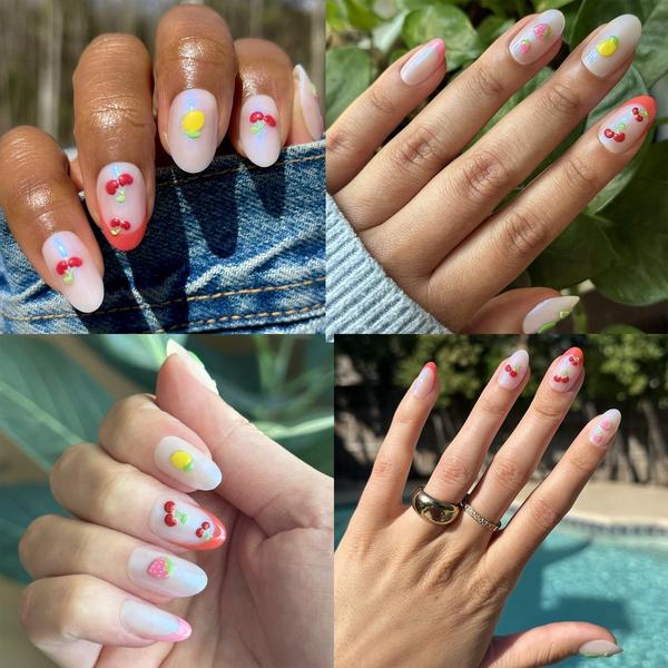 Olive & June Instant Mani Press-On Nails Puffy Fruits #7