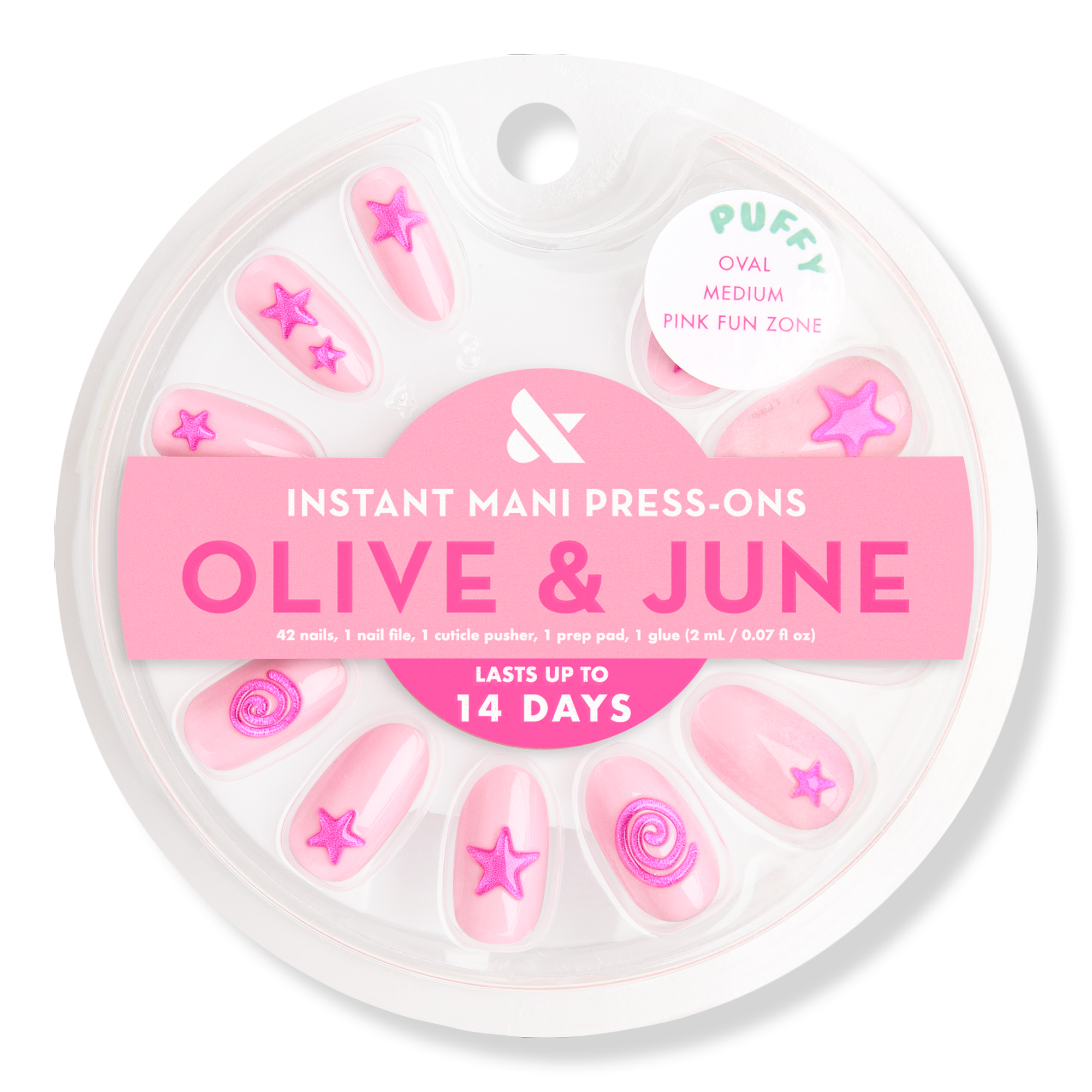 Olive & June Instant Mani Press-On Nails Pink Fun Zone #1