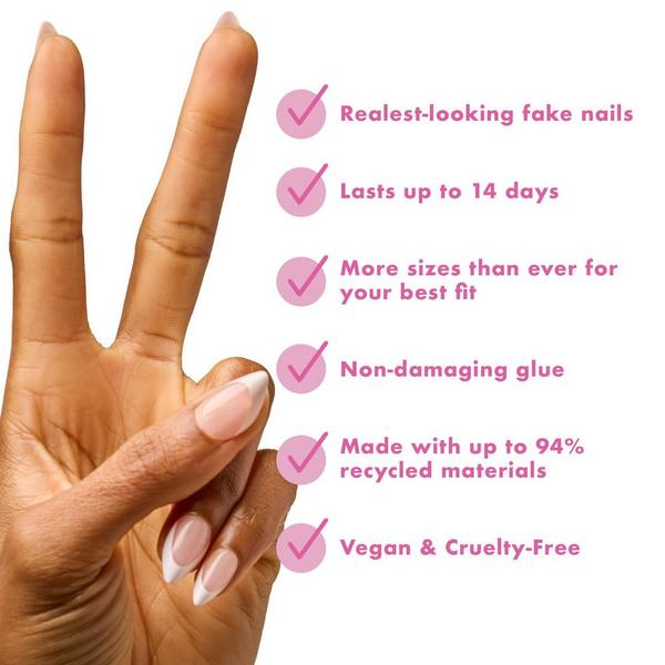 Olive & June Instant Mani Press-On Nails Sharp French #5