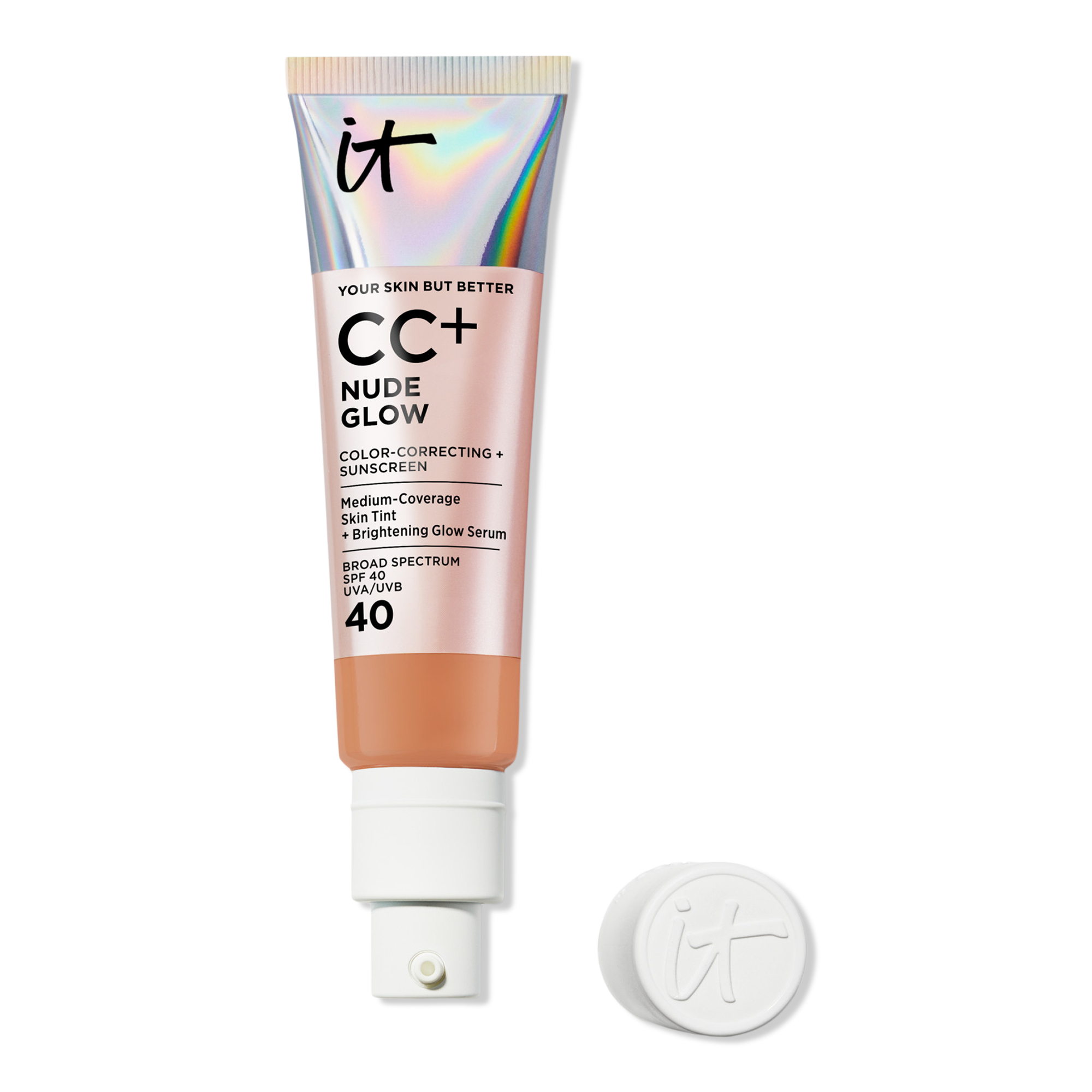 IT Cosmetics CC+ Nude Glow Lightweight Foundation + Glow Serum with SPF 40 #1