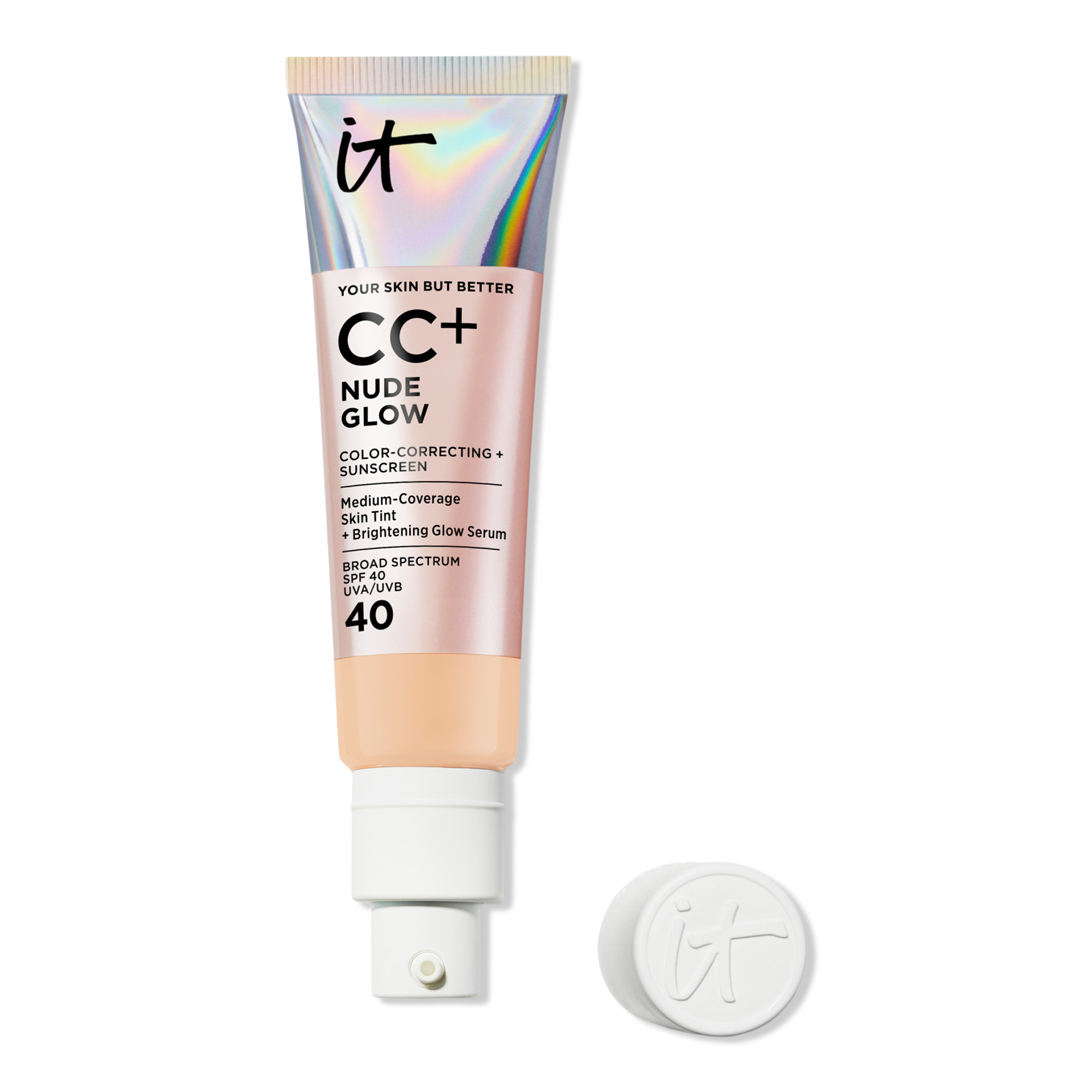 IT Cosmetics CC+ Nude Glow Lightweight Foundation + Glow Serum with SPF 40 #1