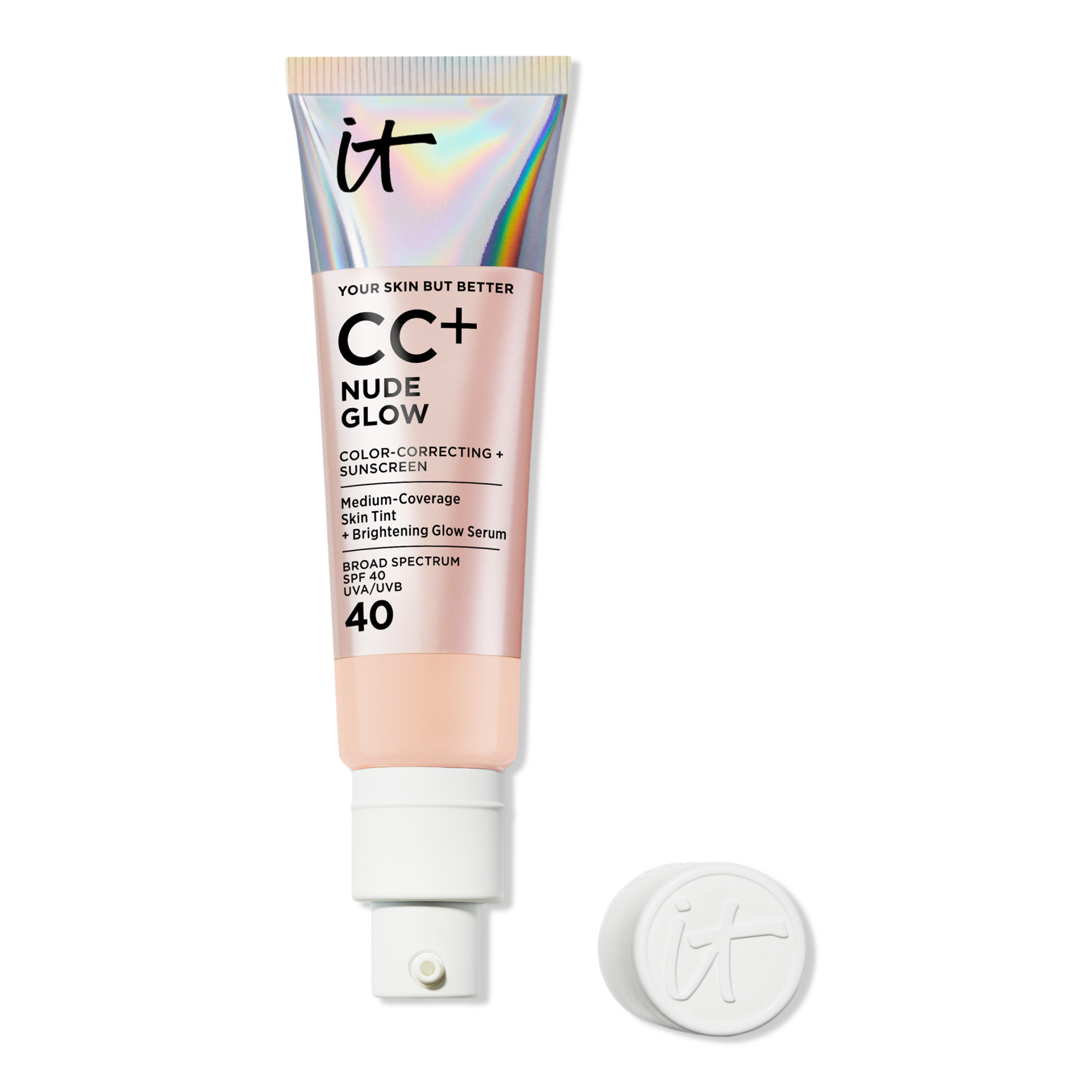 IT Cosmetics CC+ Nude Glow Lightweight Foundation + Glow Serum with SPF 40 #1