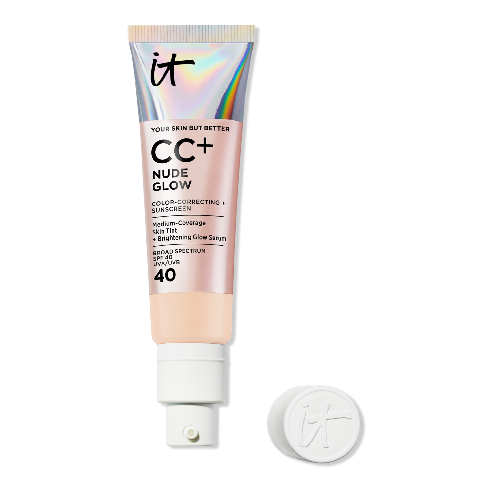 IT Cosmetics CC+ Nude Glow Lightweight Foundation + Glow Serum with SPF 40 #1