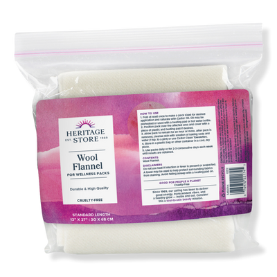 Heritage Store Free Wool Flannel with Heritage Store Castor Oil purchase
