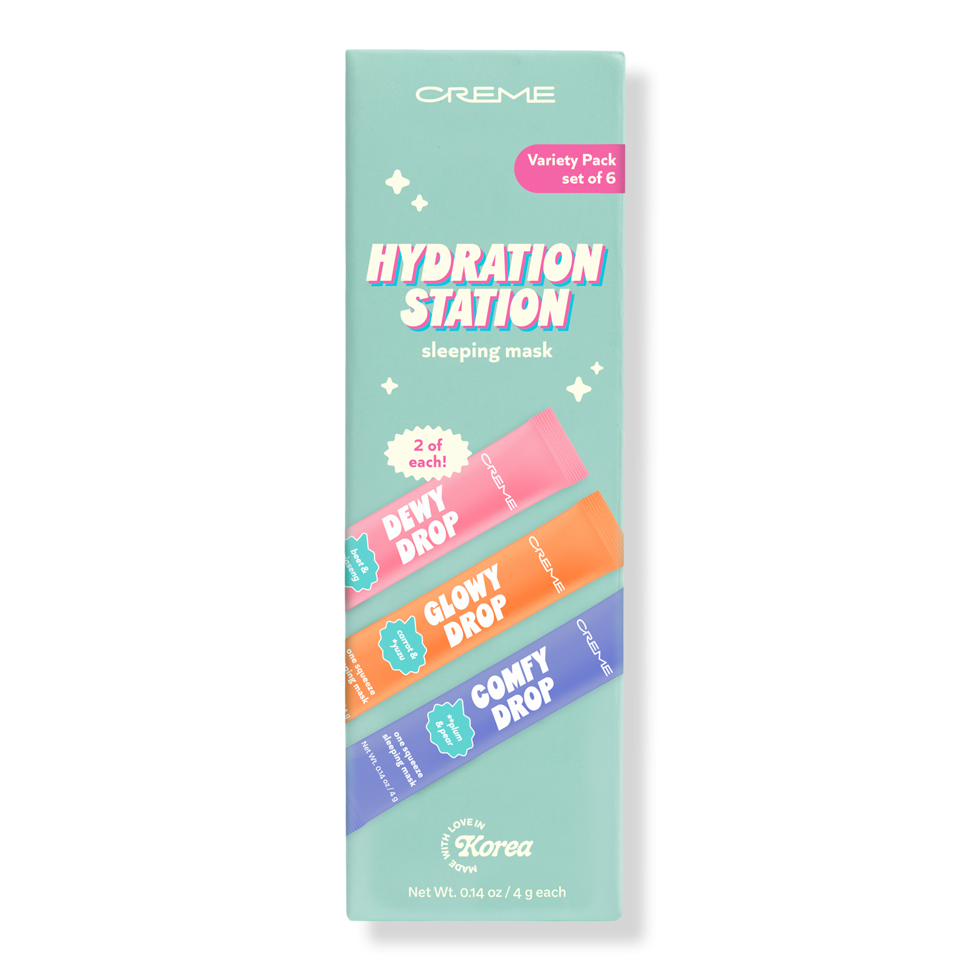 The Crème Shop Drop One Squeeze Sleeping Mask Variety Pack #1