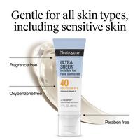 Neutrogena Ultra Sheer Invisible Gel SPF 40 Facial Sunscreen #2