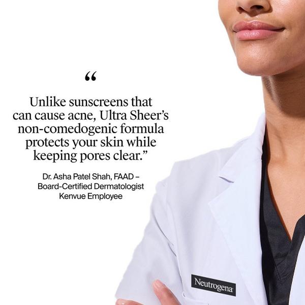 Neutrogena Ultra Sheer Invisible Gel SPF 40 Facial Sunscreen #8