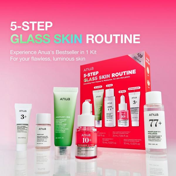 ANUA 5-Step Glass Skin Routine Set #2