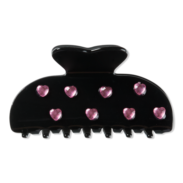 Scünci Claw Clip with Heart Stones #1