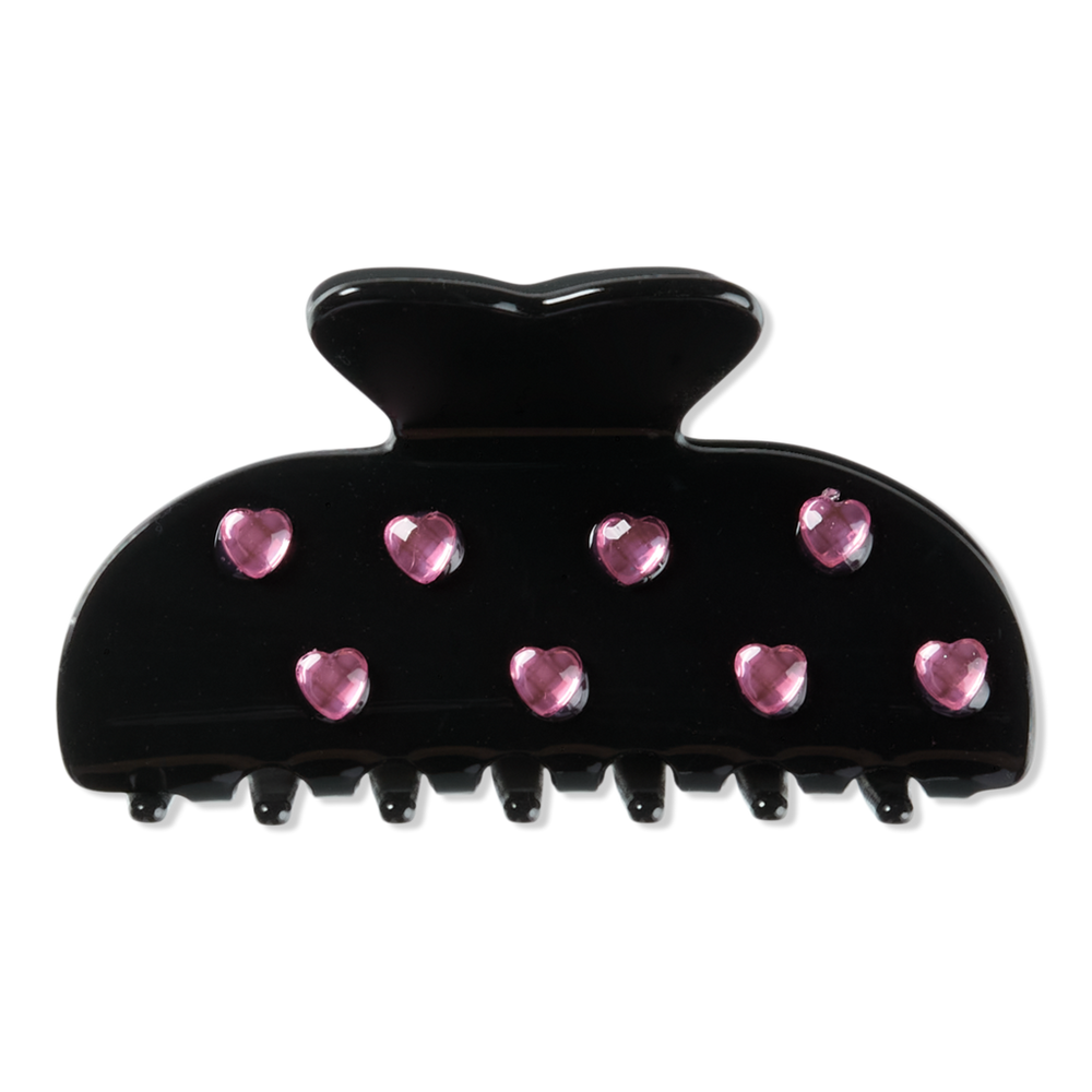 Scunci Claw Clip with Heart Stones