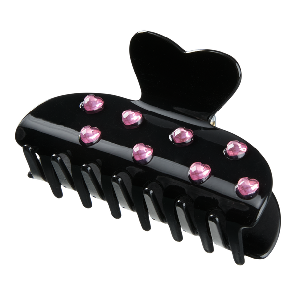 Scünci Claw Clip with Heart Stones #3