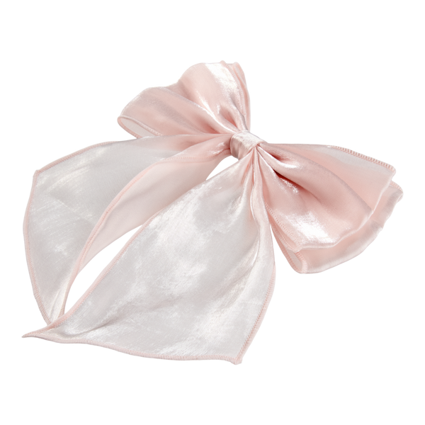 Scünci Sheer Pink Bow Salon Clip #3