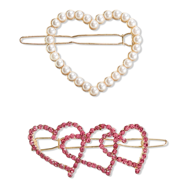 Scünci Heart Jean Wire Barrette #1