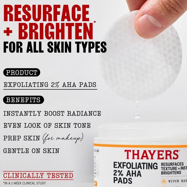 Thayers Exfoliating 2% AHA Pads #4