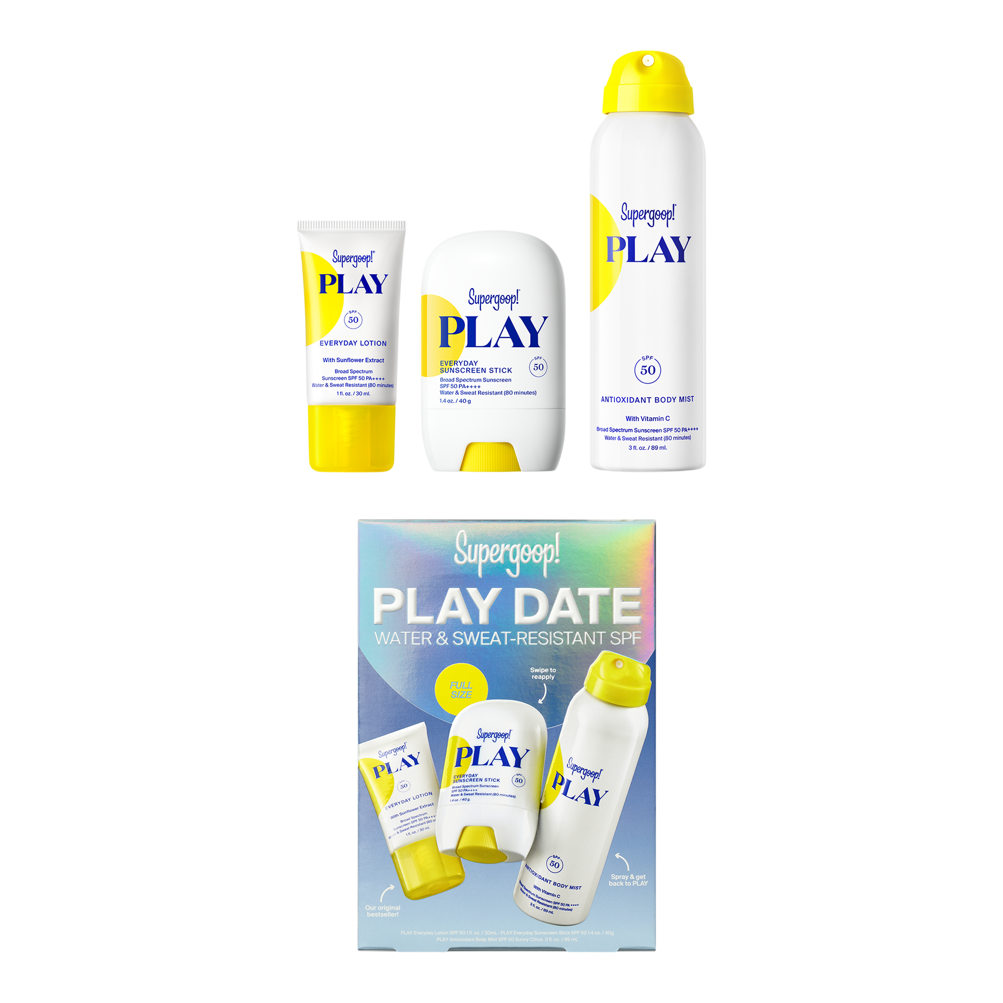 Набор солнцезащитных средств Supergoop! Play Date для бассейна и спорта — фото 2