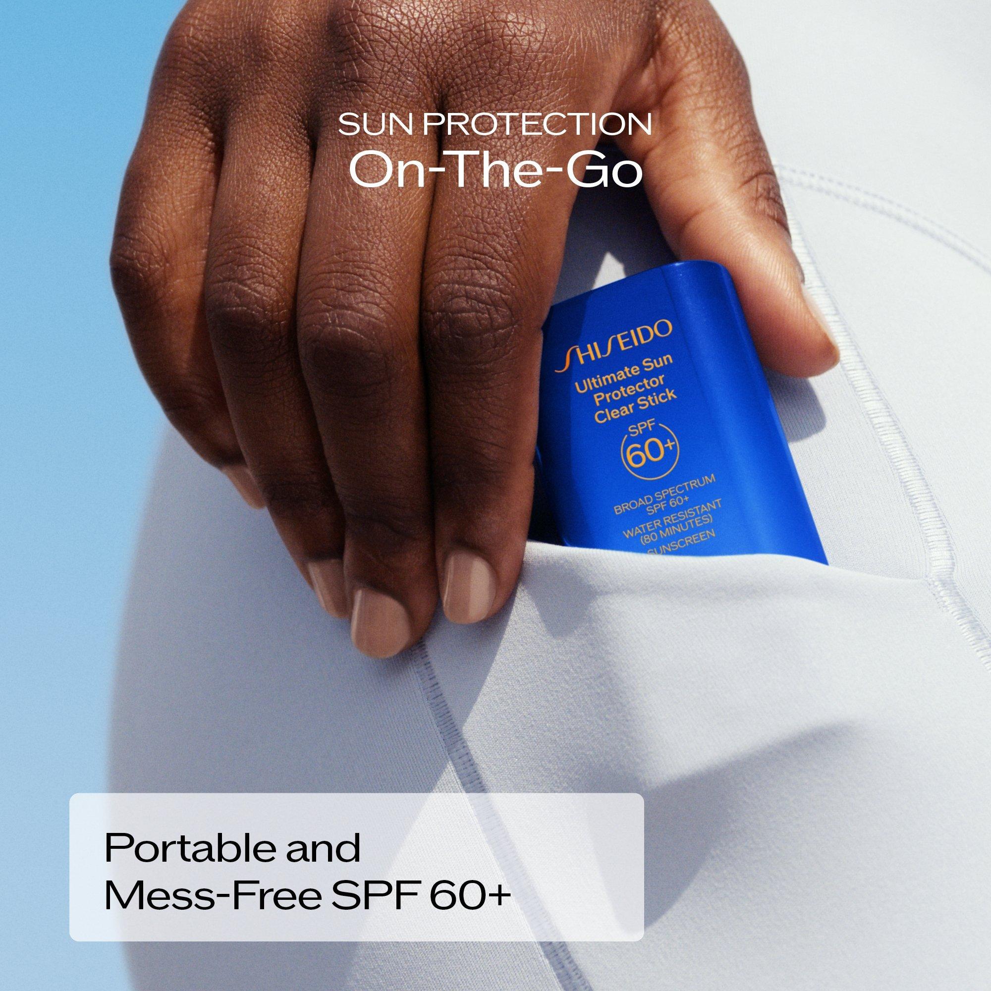 Прозрачный солнцезащитный стик SPF 60+ Shiseido Ultimate Sun Protector — фото 6