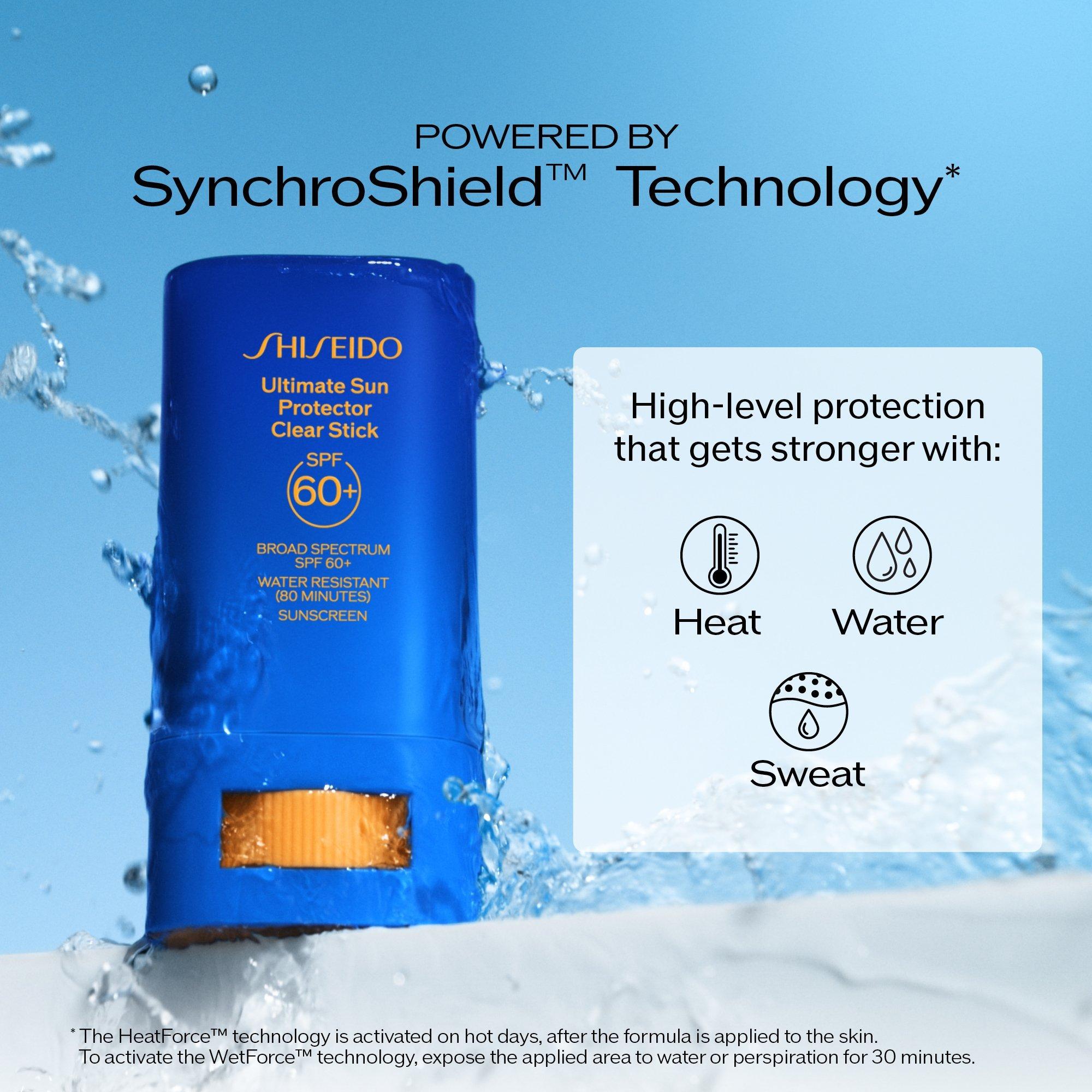 Прозрачный солнцезащитный стик SPF 60+ Shiseido Ultimate Sun Protector — фото 8