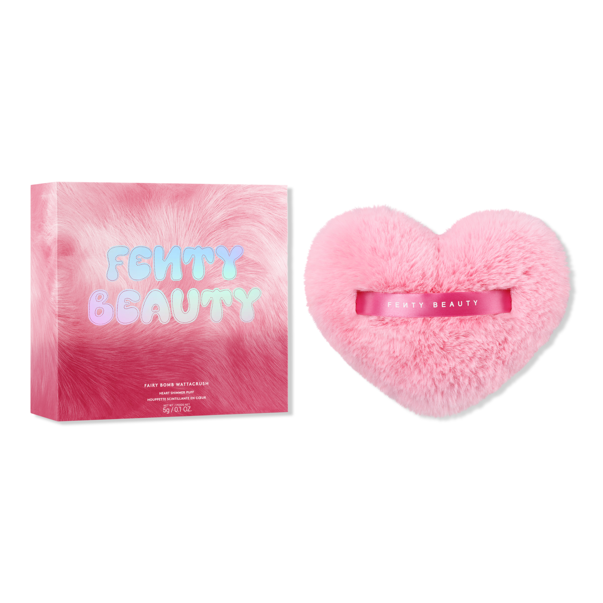 FENTY BEAUTY by Rihanna Limited Edition Fairy Bomb Wattacrush Heart Shimmer Puff #1