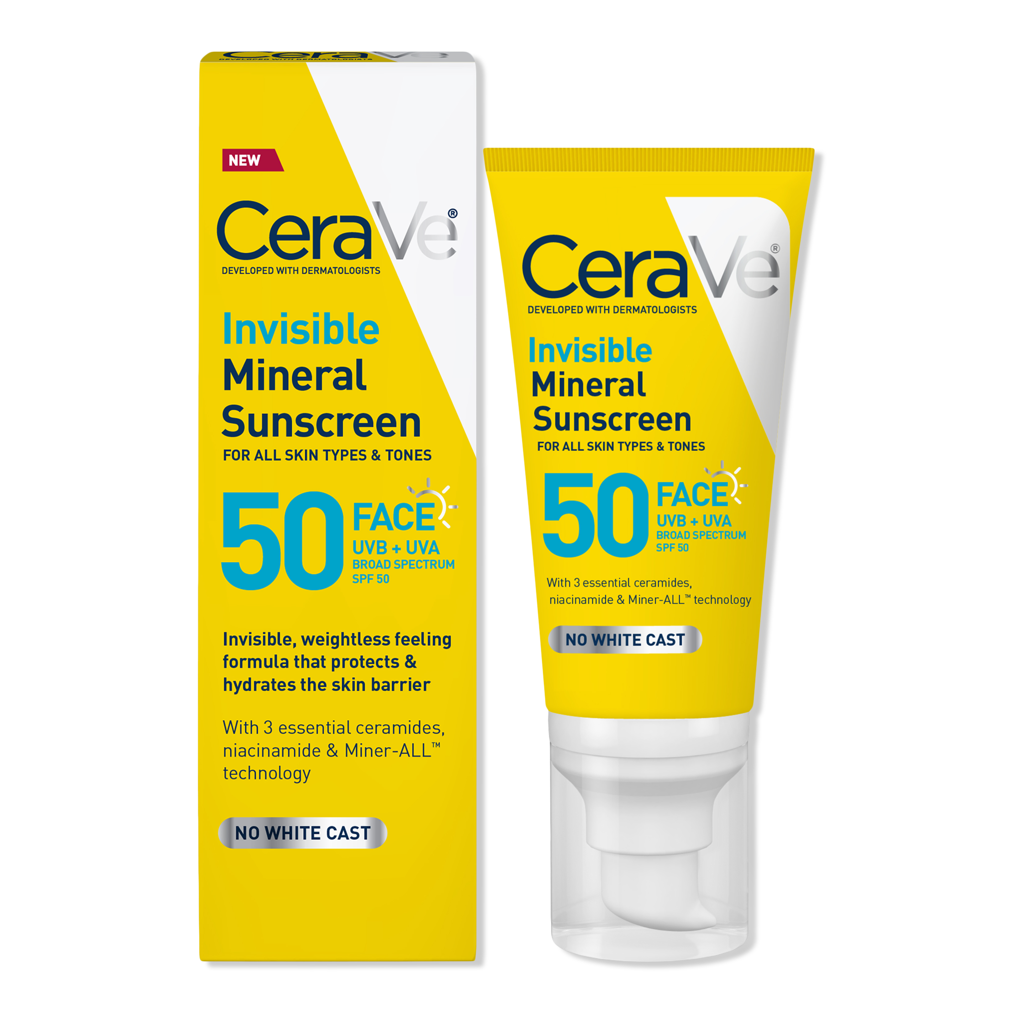 CeraVe Invisible Mineral Sunscreen SPF 50 Face #1