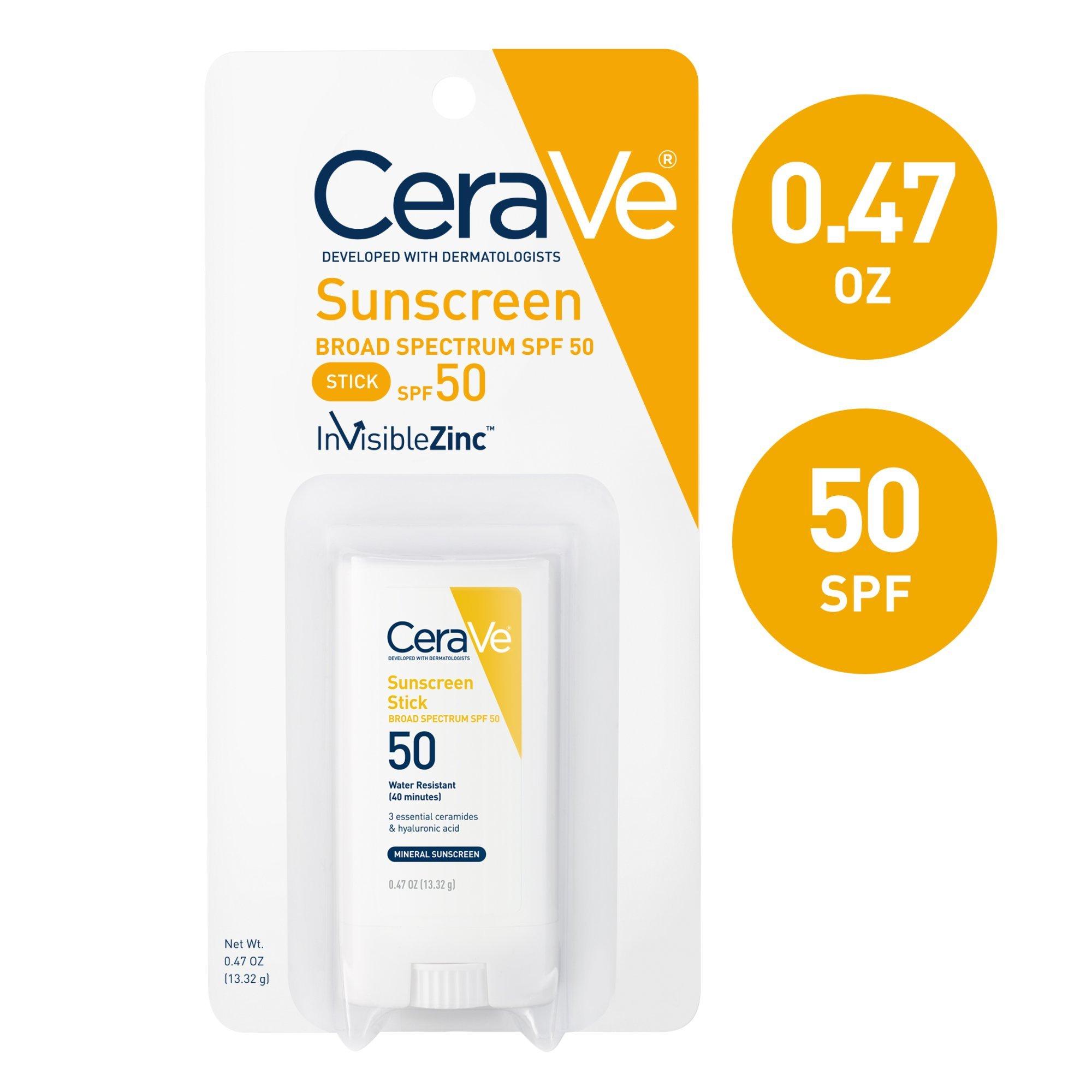 Минеральный солнцезащитный стик SPF 50 CeraVe — фото 2