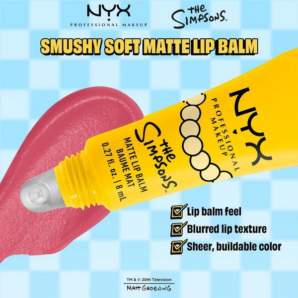 NYX Professional Makeup Simpsons Collab Smushy Matte Lip Balm - Smarty Pink #6