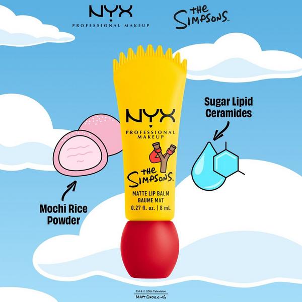NYX Professional Makeup Simpsons Collab Smushy Matte Lip Balm - Rebel Red #4