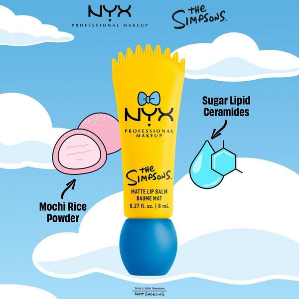 NYX Professional Makeup Simpsons Collab Smushy Matte Lip Balm - Peekaboo Blue #4