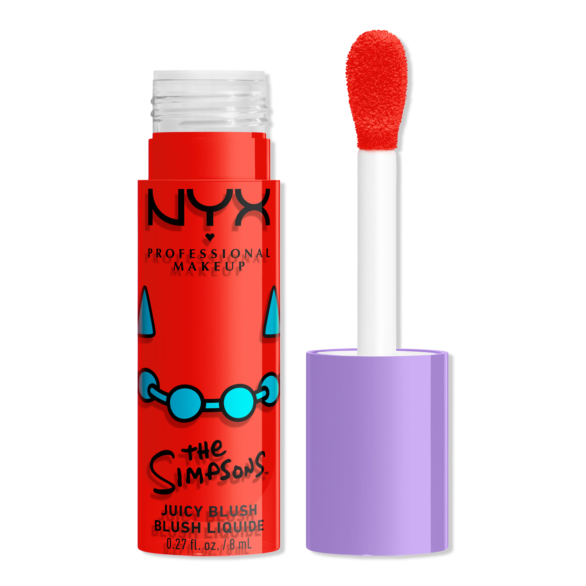 NYX Professional Makeup Simpsons Collab Saucy Sisters' Fat Cheeks Juicy Liquid Blush - Snarky Scarlet #1