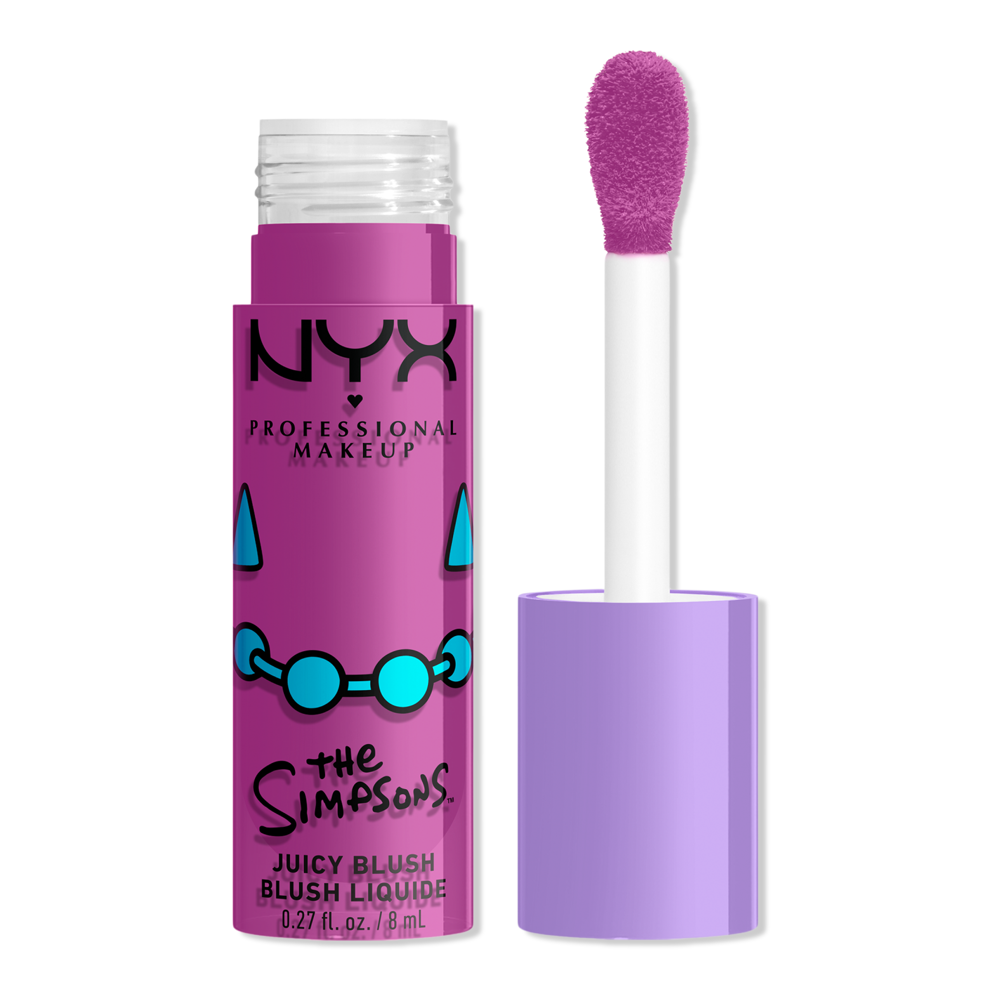 NYX Professional Makeup Simpsons Collab Saucy Sisters' Fat Cheeks Juicy Liquid Blush - Lavender Sass #1
