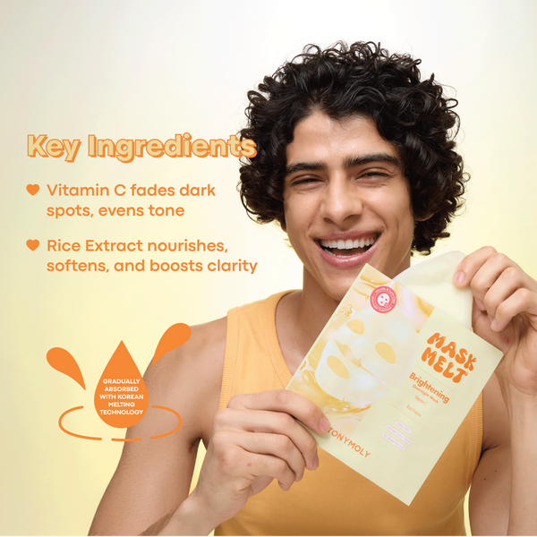 TONYMOLY Mask Melt Vitamin C + Rice Overnight Hydrogel Mask #6