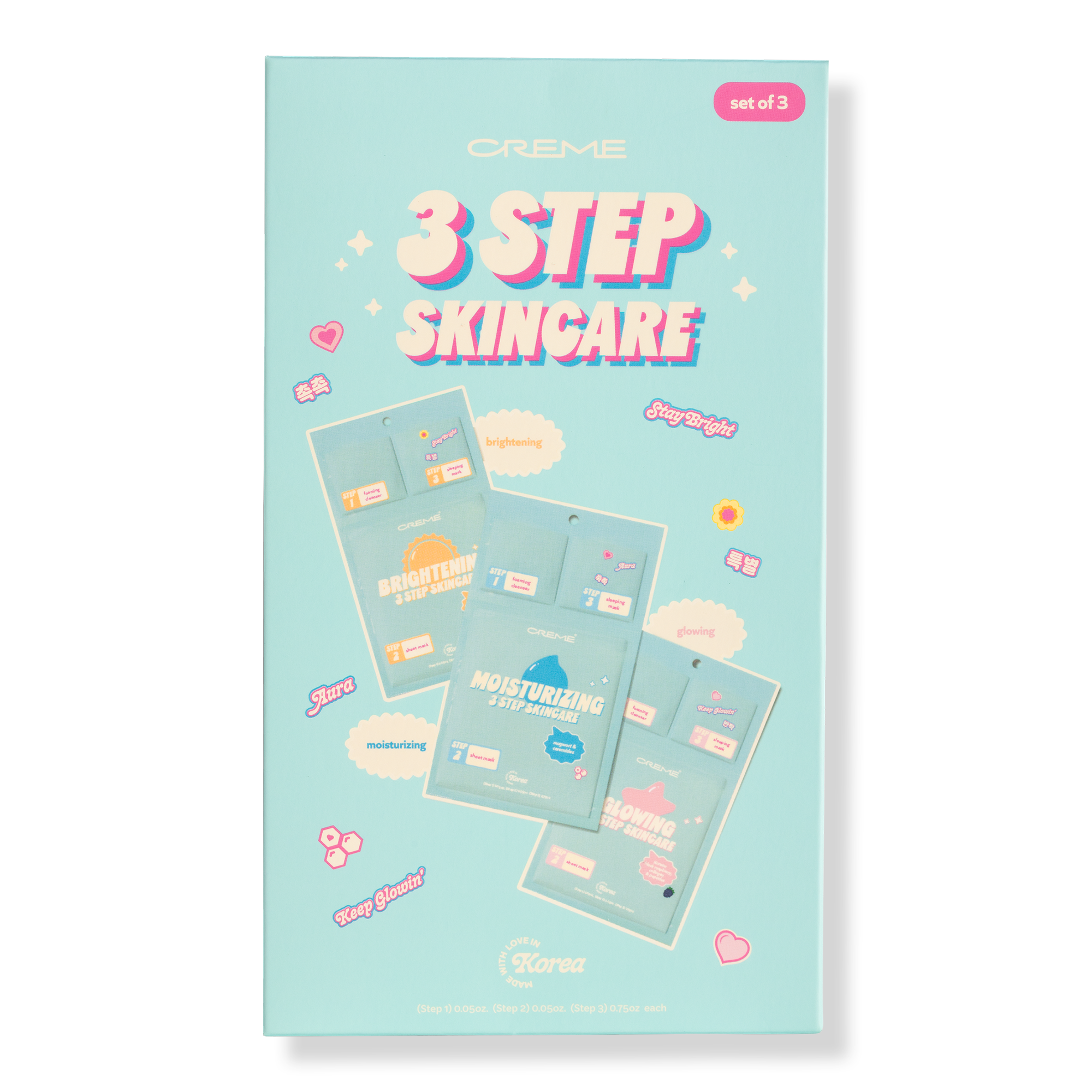 The Crème Shop To Go 3-Step Skincare Variety Pack #1