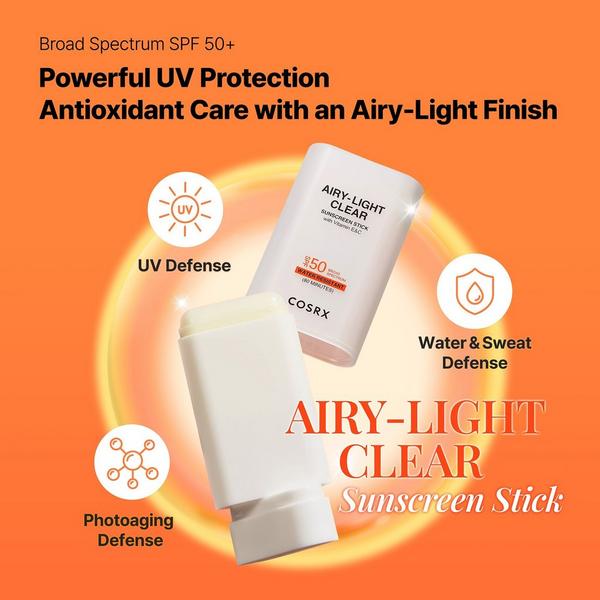 COSRX Airy-Light Clear Sunscreen Stick SPF 50 #2