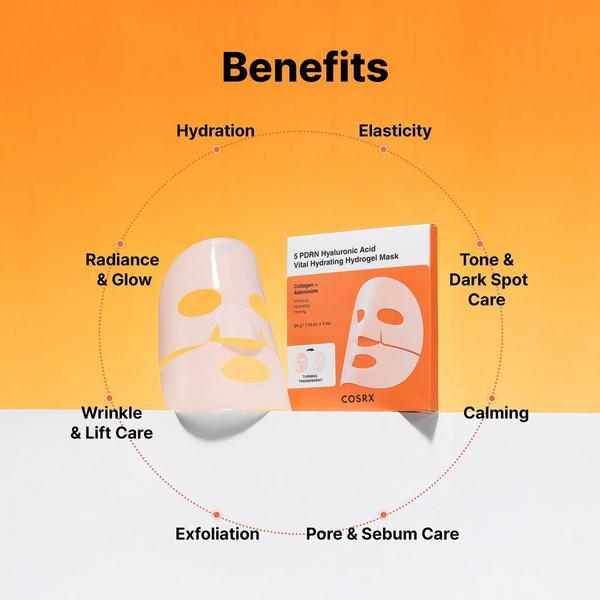 COSRX 5 PDRN Hyaluronic Acid Vital Hydrating Hydrogel Mask #3
