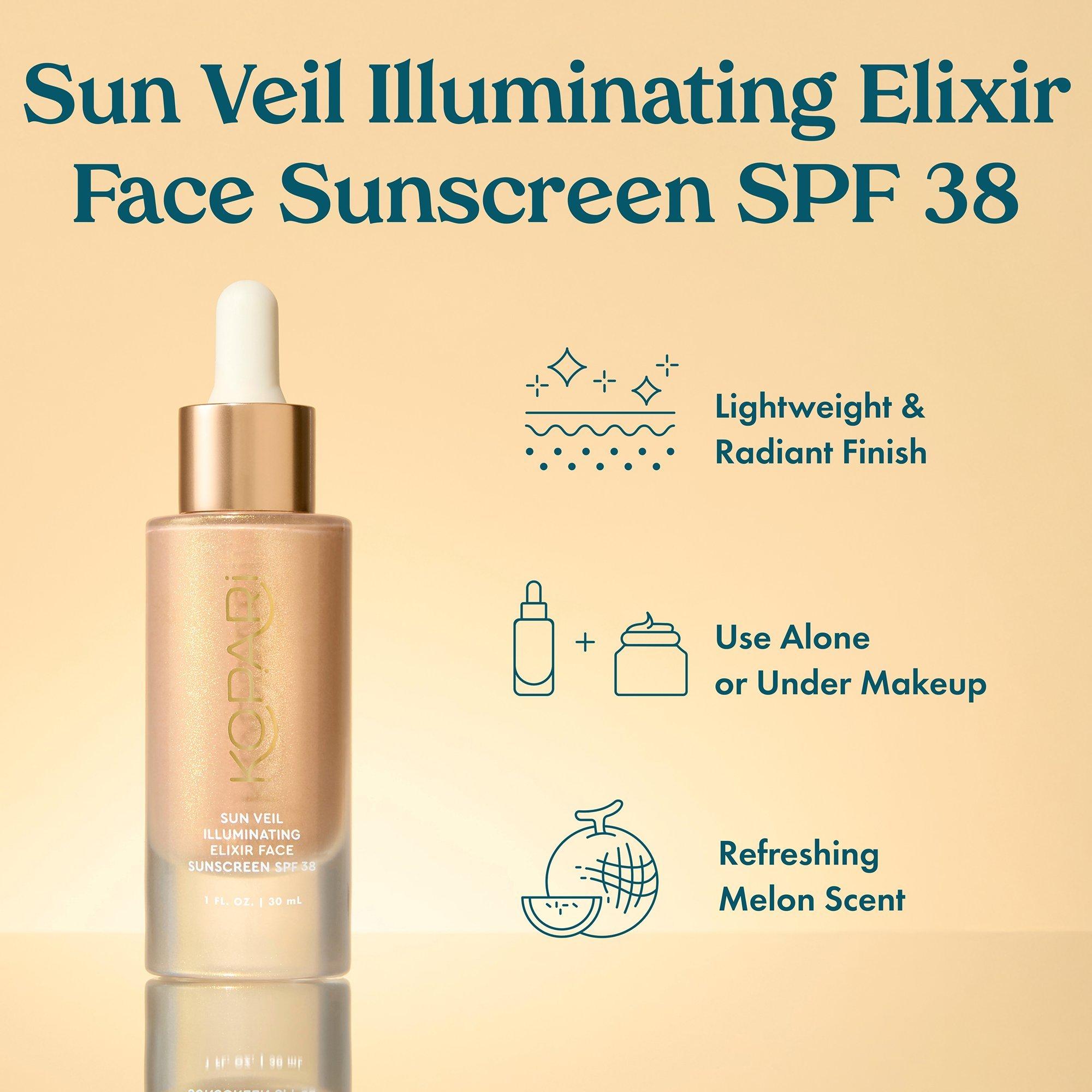 Сияющий солнцезащитный эликсир для лица Kopari Beauty Sun Veil SPF 38 — фото 8