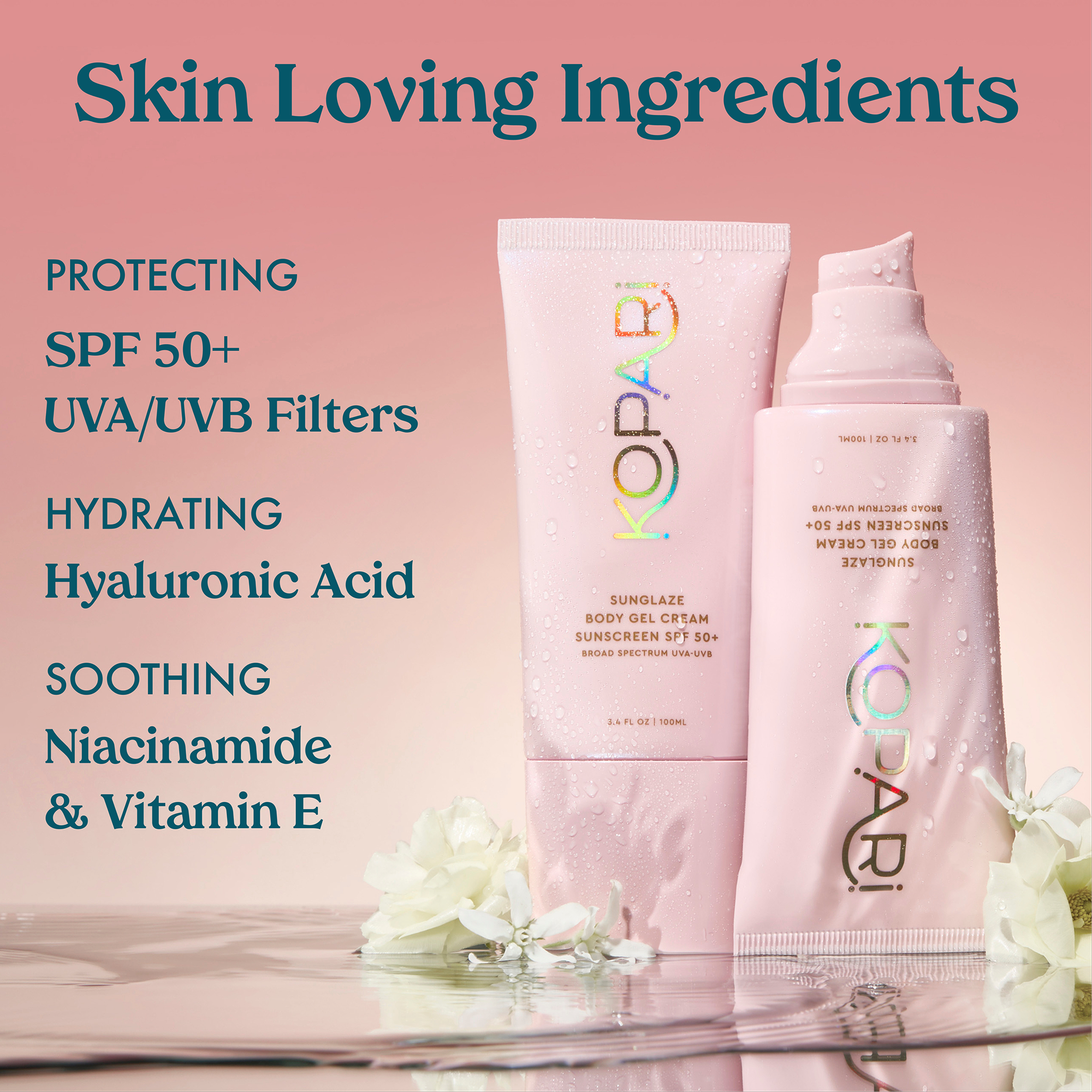 Солнцезащитный гель-крем для тела Kopari Beauty Sunglaze SPF 50+ — фото 6