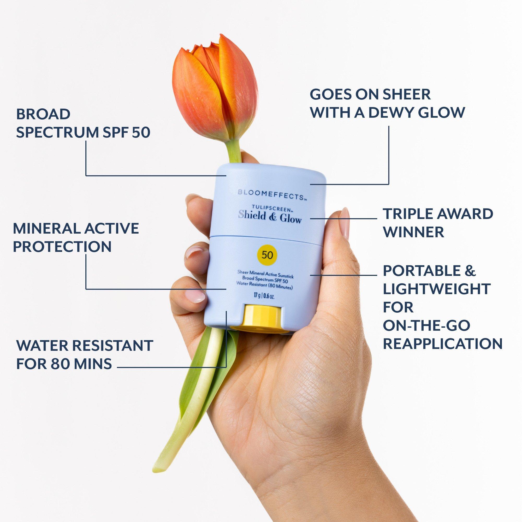 Минеральный солнцезащитный стик SPF 50 Bloomeffects Tulipscreen Shield & Glow — фото 6