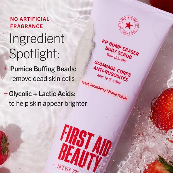 First Aid Beauty KP Bump Eraser Body Scrub with 10% AHA #4