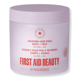 First Aid Beauty Ingrown Hair Pads with BHA + AHA - 60 ct