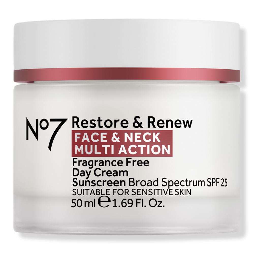 No7 Restore & Renew Multi Action Fragrance Free Day Cream SPF25
