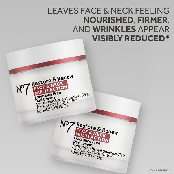 No7 Restore & Renew Multi Action Fragrance Free Day Cream SPF25 #3
