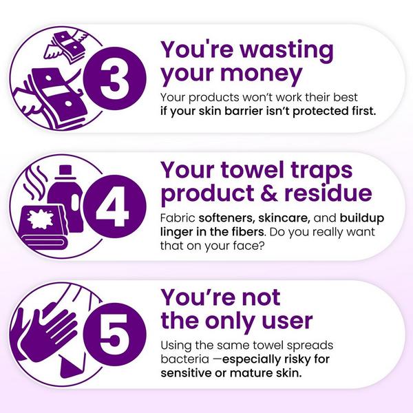 Clean Skin Club Clean Towels Healthy Aging Disposable Face Towels #5