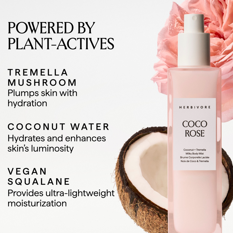 HERBIVORE - 1.0 oz COCO ROSE Coconut + Tremella Milky Body Mist