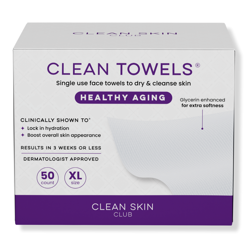 Clean Skin Club Towels Healthy Aging Disposable Face - ct