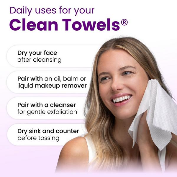 Clean Skin Club Clean Towels Healthy Aging Disposable Face Towels #6