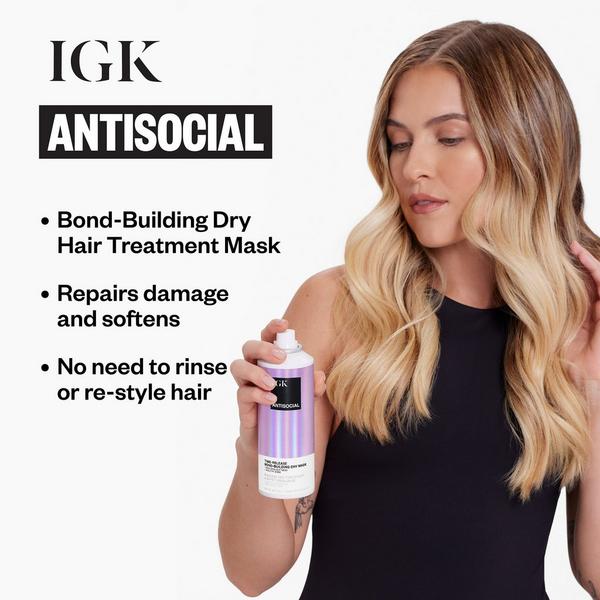 IGK Antisocial Bond-Building Repair Dry Hair Mask #3
