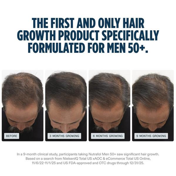 NUTRAFOL Men 50+ Clinically Tested Hair Growth Supplement #3